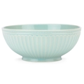Lenox French Perle Groove Ice Blue Serving Bowl