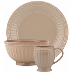 French Perle Groove Latte by Lenox
