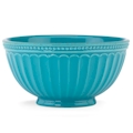 Lenox French Perle Groove Peacock All Purpose Everything Bowl