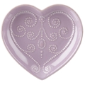 Lenox French Perle Groove Violet Heart Dish