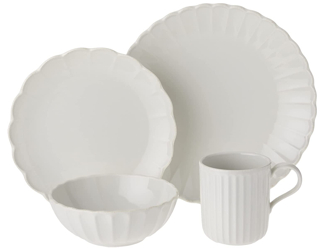 French Perle Scallop White by Lenox