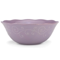 Lenox French Perle Violet Serving Bowl