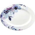 Lenox Indigo Watercolor Floral Oval Platter