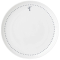 Lenox Initial I.D. Navy Dots Dinner Plate