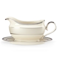 Lenox Ivory Frost Sauce Boat & Stand