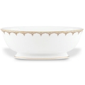 L by Lenox Jeweled Saree Gold Vegetable Bowl