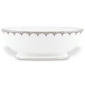 L by Lenox Jeweled Saree Platinum Vegetable Bowl