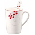 Lenox Simply Fine Merry Berry Cocoa Mug with Spoon