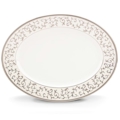 Lenox Opal Innocence Silver Oval Platter