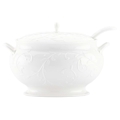 Lenox Opal Innocence Carved Covered Soup Tureen with Ladle