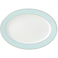 Lenox Pleated Colors Aqua Oval Platter
