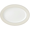 Lenox Pleated Colors Grey Oval Platter