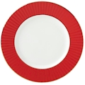 Lenox Pleated Colors Red Dinner Plate