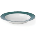 Lenox Pleated Colors Teal Rimmed Pasta/Soup Bowl