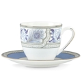 Lenox Sapphire Plume by Marchesa Demitasse Cup & Saucer Set
