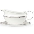 Lenox Westerly Platinum Sauce Boat with Stand
