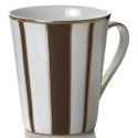 Mikasa Color Studio Brown/Gold Stripe Mug
