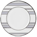 Mikasa Color Studio Gray/Platinum Stripe Accent Plate