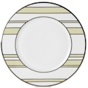 Mikasa Color Studio Ivory/Platinum Stripe Accent Plate