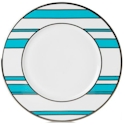 Mikasa Color Studio Light Blue/Platinum Stripe Accent Plate
