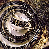 Mikasa Aztec Blue Table Setting