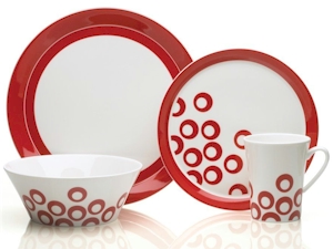 Mikasa Circle Chic Red