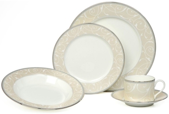 Mikasa Elegant Scroll Pearl