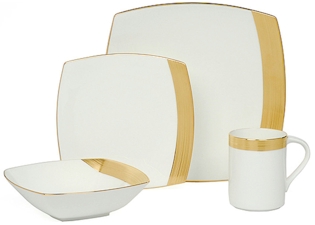 Mikasa Ridge Square Gold