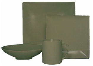 Mikasa Stone Glaze Sage Place Setting