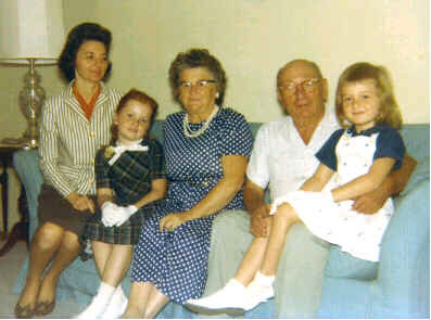 With Grandma and Grandpa Caroselli