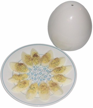 Hard Boiled Eggs in Shell in the Microwave to Make Deviled Eggs