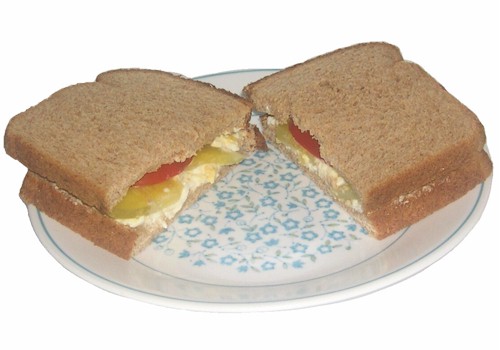 Microwave Egg Salad Sandwich