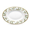 Noritake Holly and Berry Gold Butter/Relish Tray