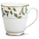 Noritake Holly and Berry Gold Accent Mug