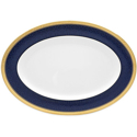 Noritake Odessa Cobalt Gold Large Oval Platter