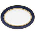 Noritake Odessa Cobalt Gold Medium Oval Platter