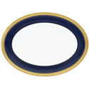 Noritake Odessa Cobalt Gold Small Oval Platter