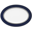 Noritake Odessa Cobalt Platinum Medium Oval Platter