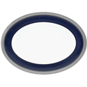 Noritake Odessa Cobalt Platinum Small Oval Platter