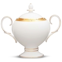 Noritake Rochelle Gold Sugar Bowl with Lid