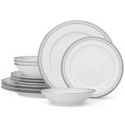 Noritake Rochester Platinum Dinnerware Set