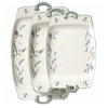 Pfaltzgraff April Rimmed Platter Set