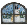 Pfaltzgraff Crafty Snowman Arched Window