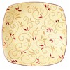 Pfaltzgraff Cupcake Caf� Butterscotch Vines Square Buffet Plate