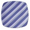 Pfaltzgraff Cupcake Caf� Grape Stripes Square Buffet Plate