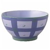 Pfaltzgraff Cupcake Caf� Grape Plaid Floral Soup/Cereal Bowl