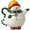 Pfaltzgraff Holiday Magic Snowman Tea for One