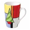 Pfaltzgraff Mondrian Christmas Latte Mug