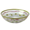 Pfaltzgraff Napoli Hand-painted Glass Salad Bowl