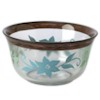 Pfaltzgraff Patio Garden Hand-painted Glass Dessert Bowl